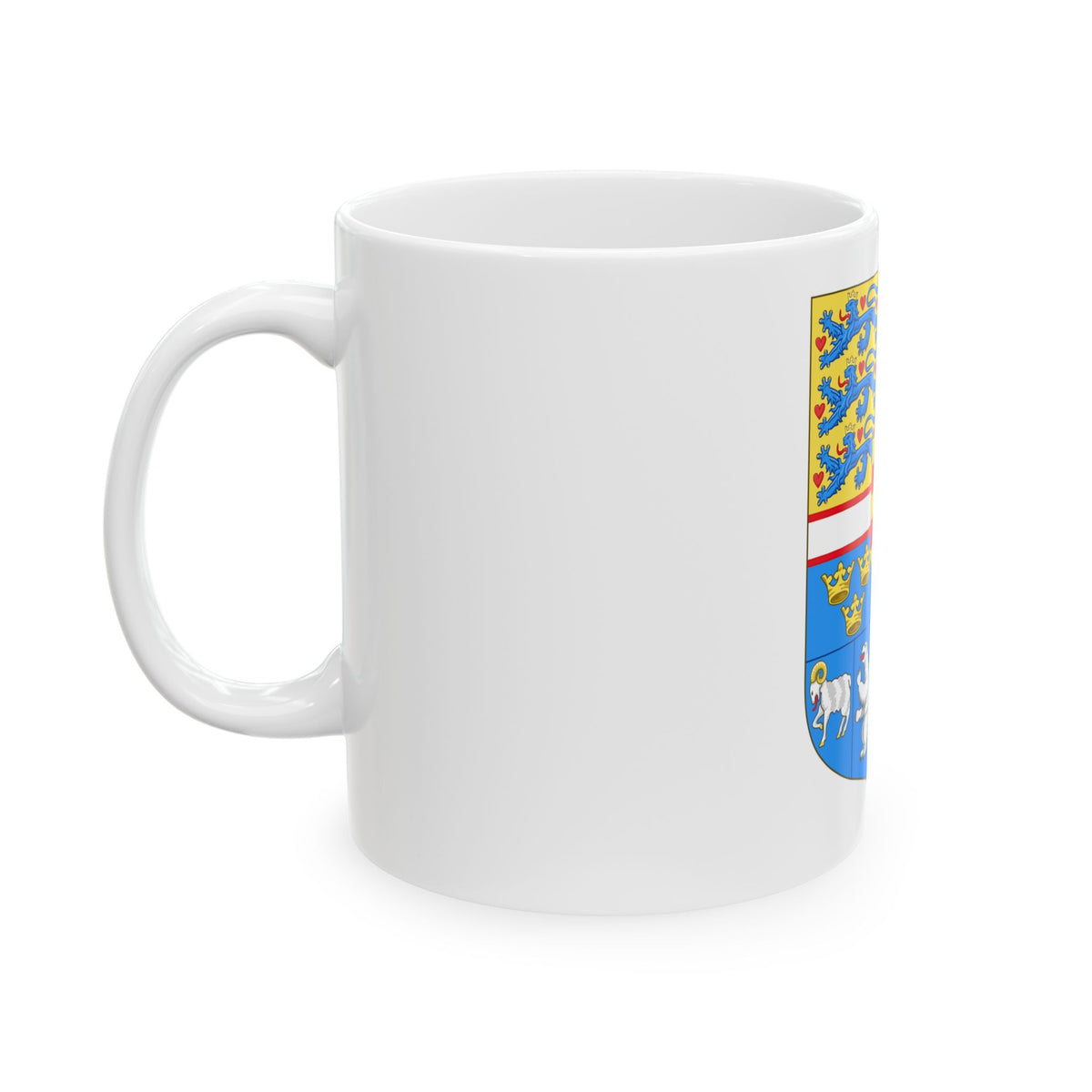 Royal arms of Denmark - White Coffee Mug