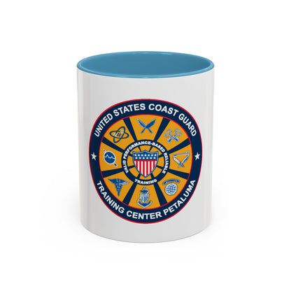 USCG Training Center Petaluma (U.S. Coast Guard) Accent Coffee Mug