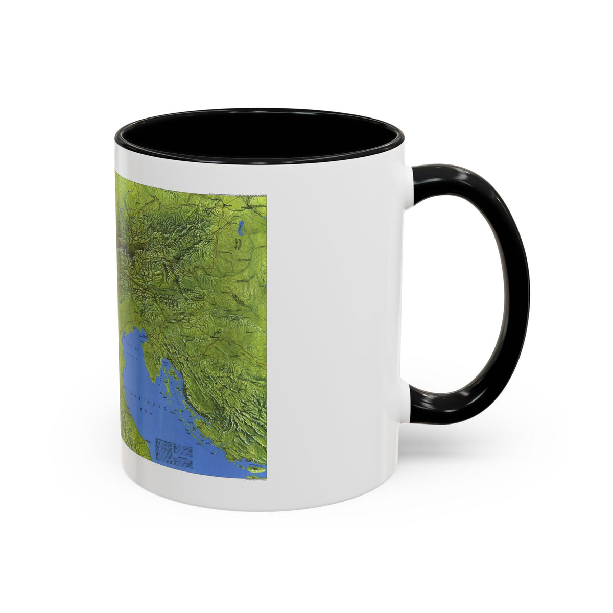 Alps, The (1985) (Map) Accent Coffee Mug