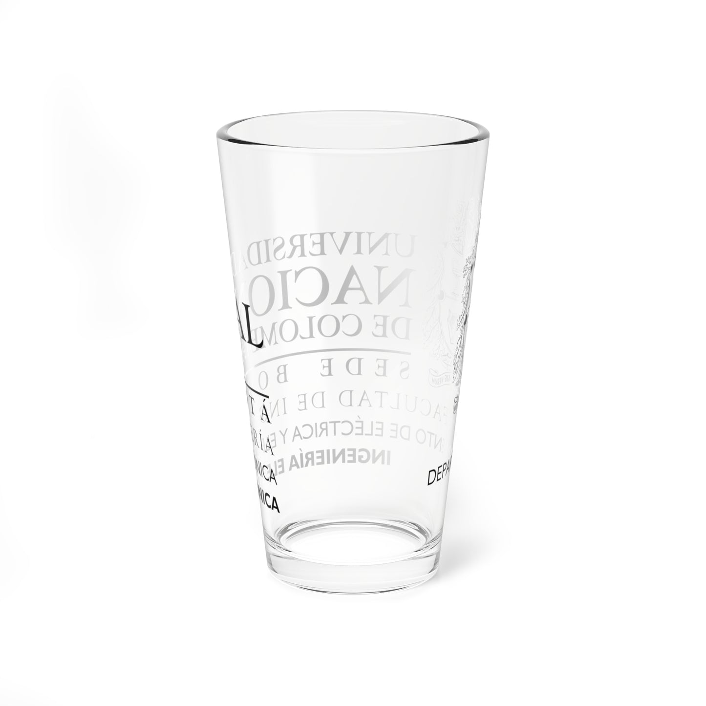 UNAL Aplicación Electrónica (Colombia) (Coat of Arms) Pint Glass 16oz