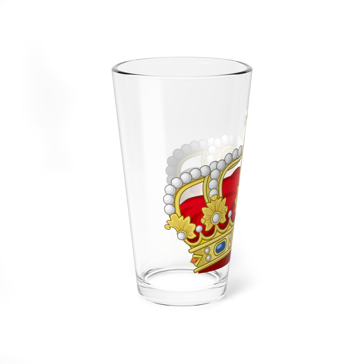Heraldic Royal Crown of the Kingdom of the Two Sicilies (Italy) (Coat of Arms) Pint Glass 16oz