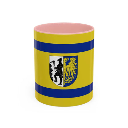 Flag of Bytom Poland - Accent Coffee Mug-11oz-Pink-Go Mug Yourself