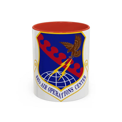 603 Air Operations Center USAFE (U.S. Air Force) Accent Coffee Mug 11oz Red - Go Mug Yourself