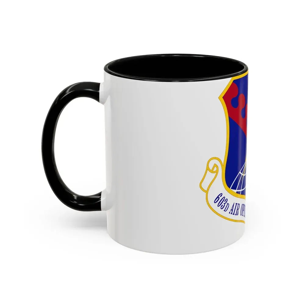 603 Air Operations Center USAFE (U.S. Air Force) Accent Coffee Mug - Go Mug Yourself