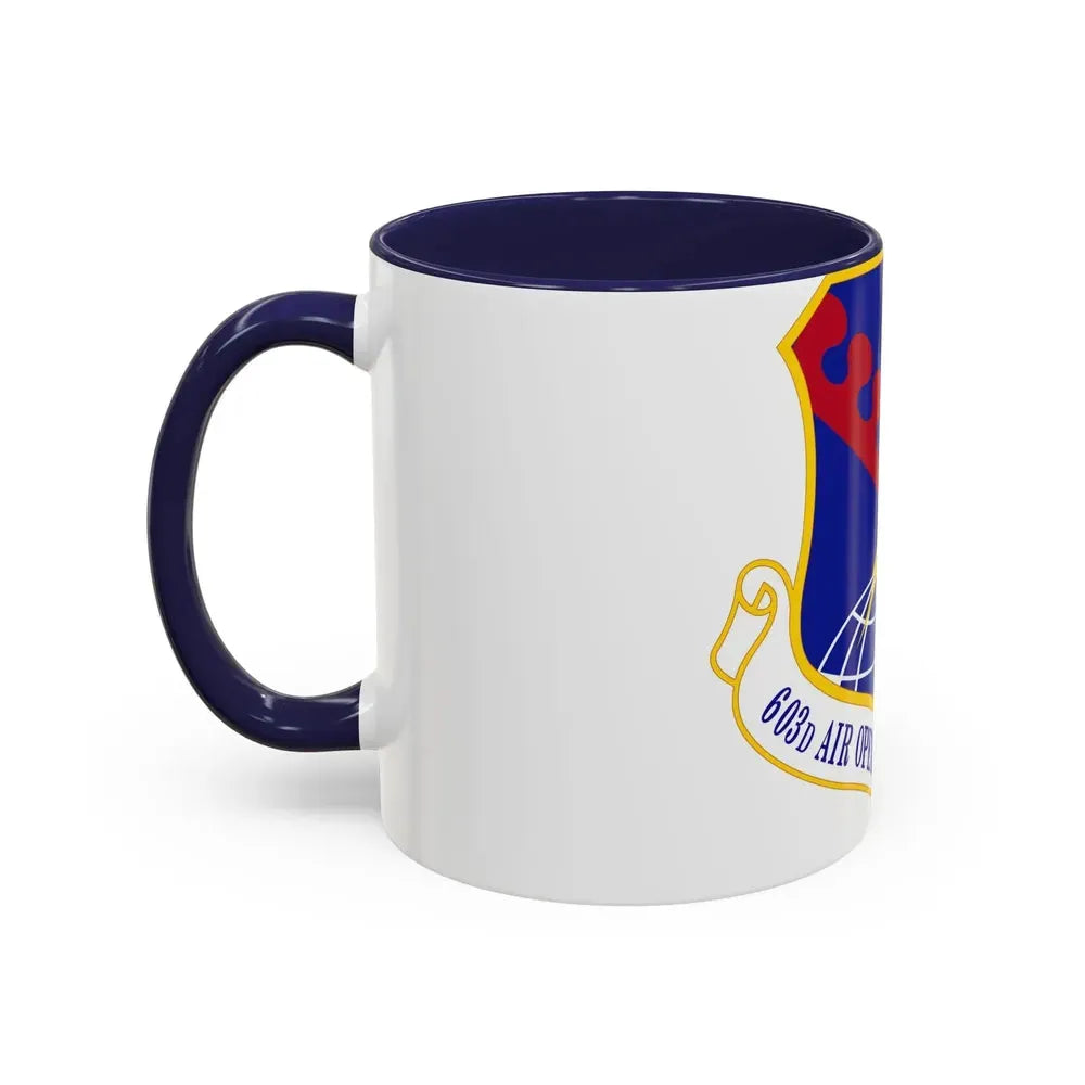 603 Air Operations Center USAFE (U.S. Air Force) Accent Coffee Mug - Go Mug Yourself