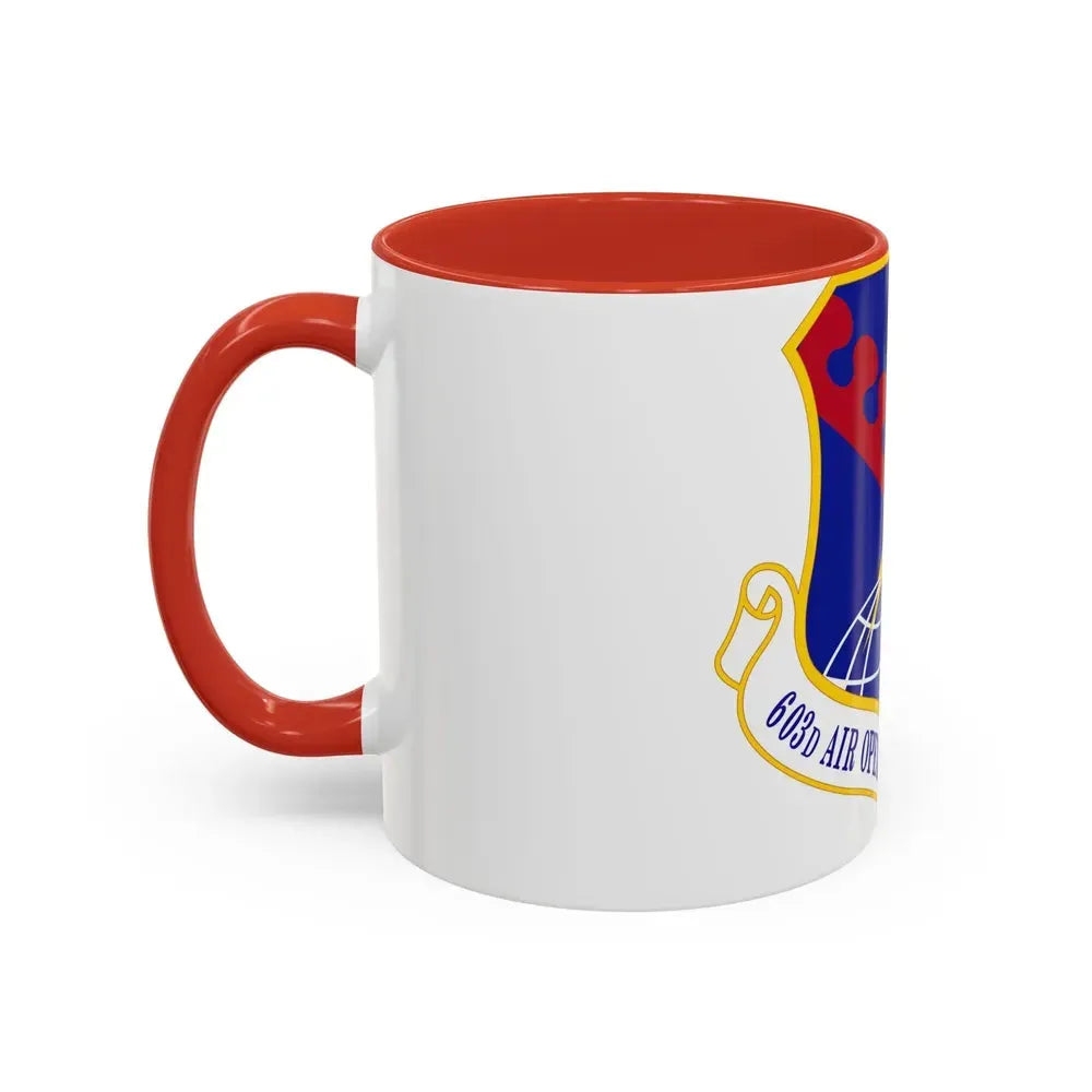 603 Air Operations Center USAFE (U.S. Air Force) Accent Coffee Mug - Go Mug Yourself