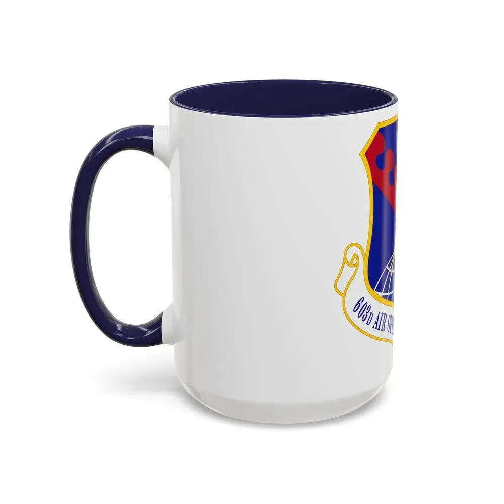 603 Air Operations Center USAFE (U.S. Air Force) Accent Coffee Mug - Go Mug Yourself