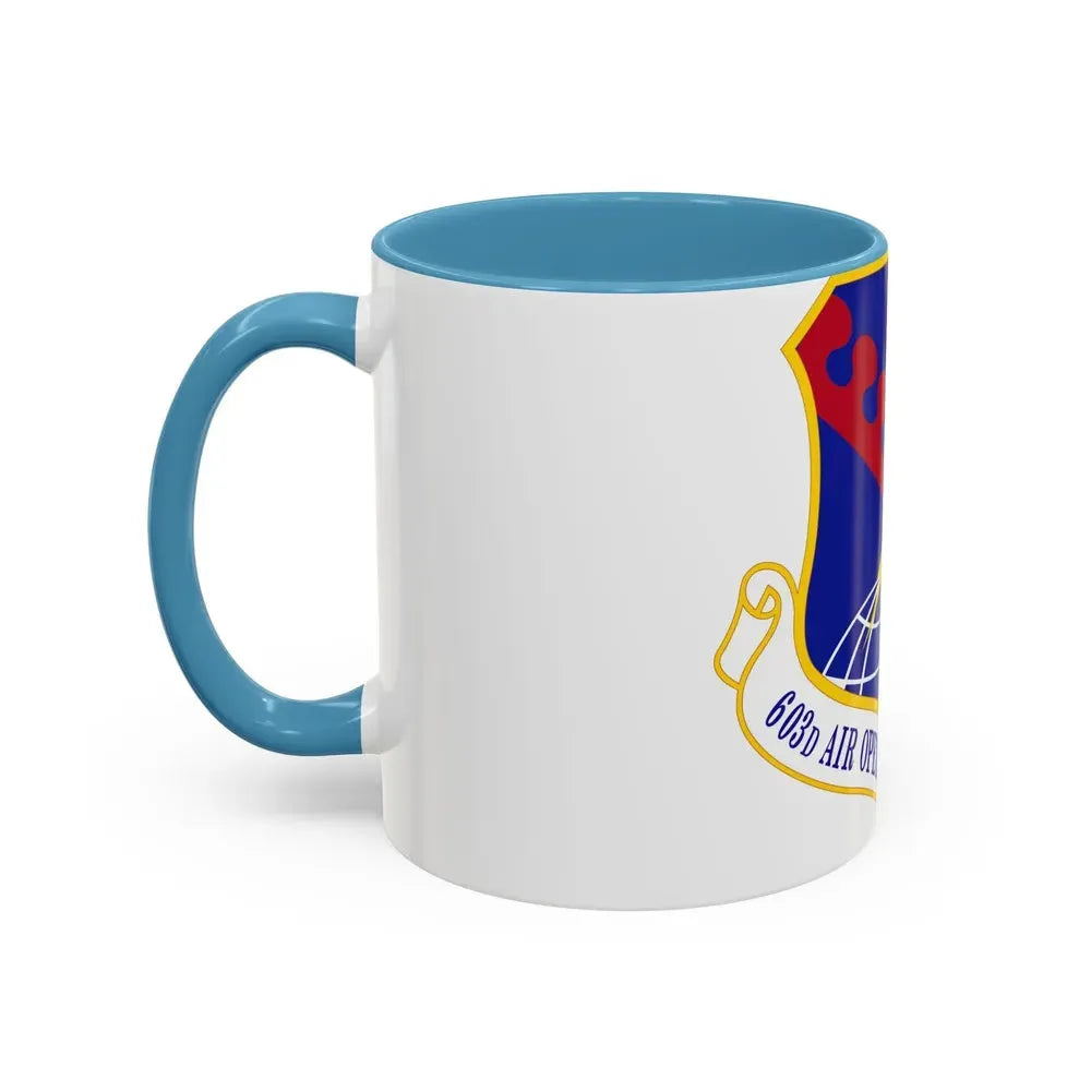 603 Air Operations Center USAFE (U.S. Air Force) Accent Coffee Mug - Go Mug Yourself