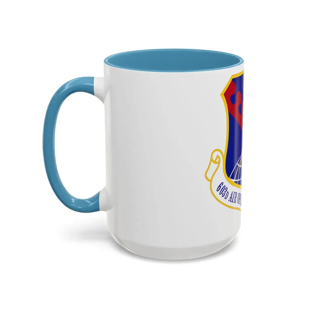 603 Air Operations Center USAFE (U.S. Air Force) Accent Coffee Mug - Go Mug Yourself