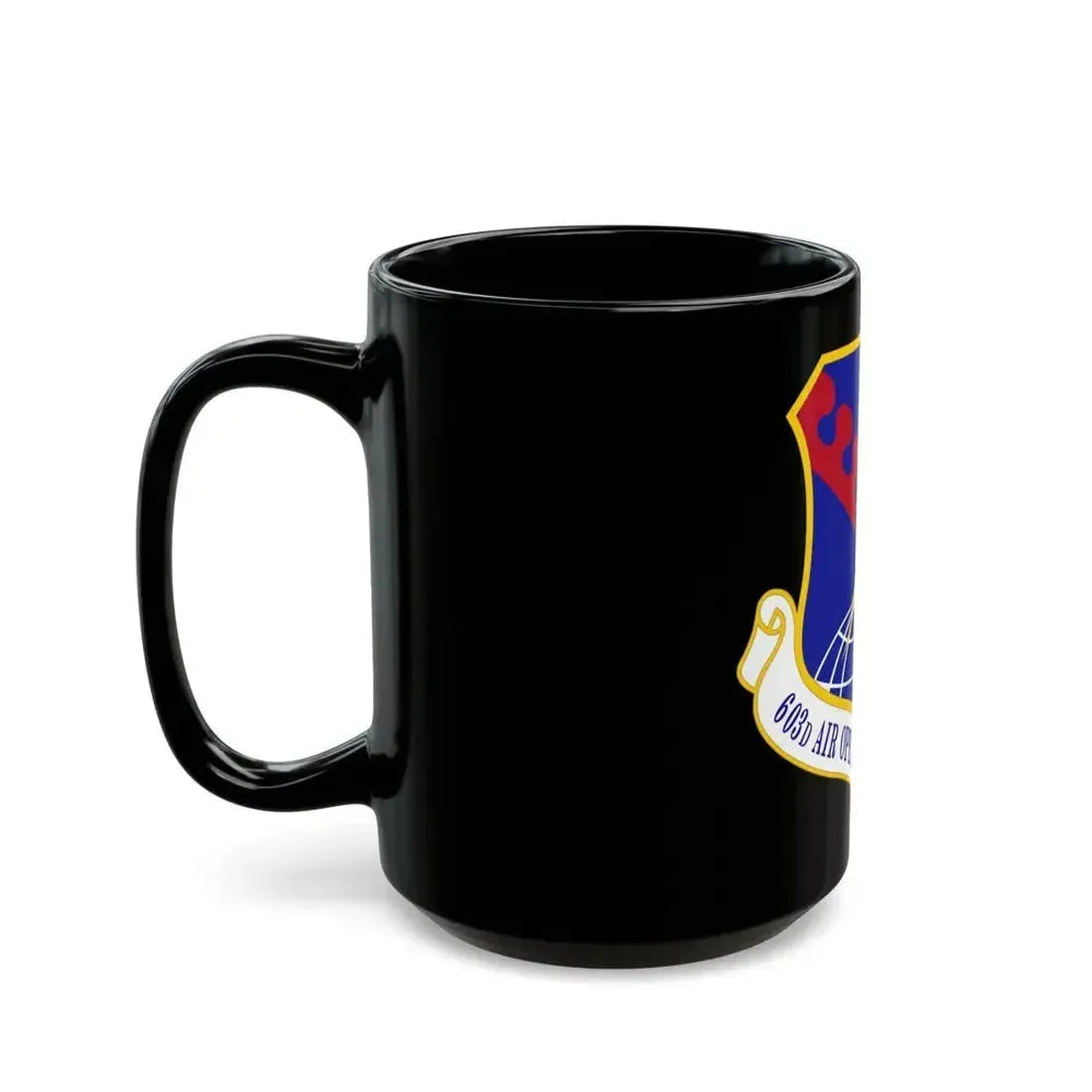 603 Air Operations Center USAFE (U.S. Air Force) Black Coffee Mug - Go Mug Yourself