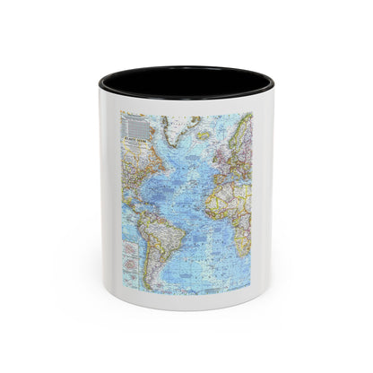 Atlantic Ocean (1968) (Map) Accent Coffee Mug