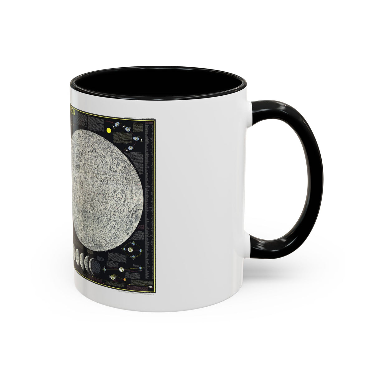 Space - The Moon (1969) (Map) Accent Coffee Mug