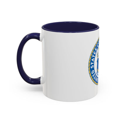 USCG Academy (U.S. Coast Guard) Accent Coffee Mug