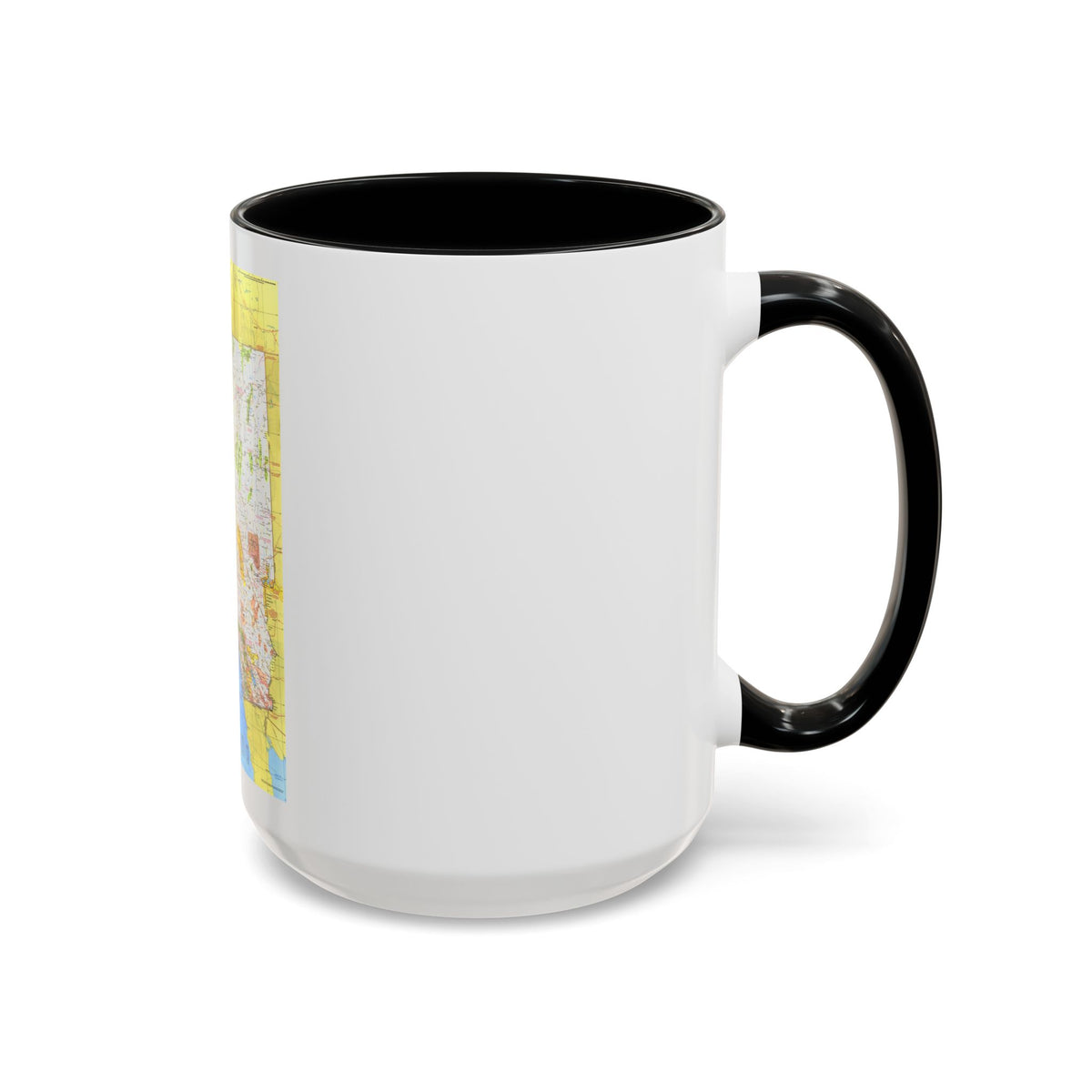 USA - California and Nevada 1 (1974) (Map) Accent Coffee Mug
