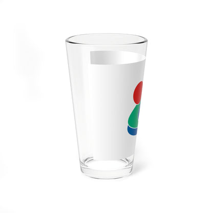 Flag of Tōon Ehime (Japan) Pint Glass 16oz