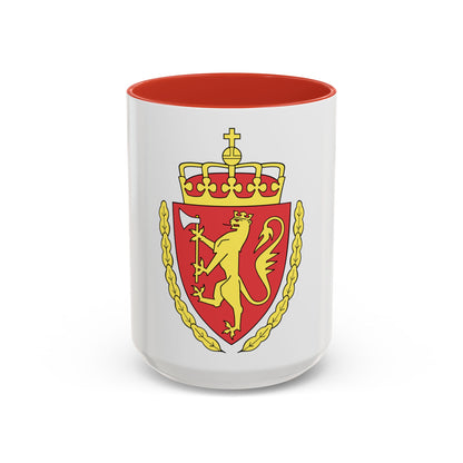 Coat of arms of the Norwegian Customs Service - Accent Coffee Mug