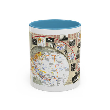 World War II- Asia and the Pacific (1991) (Map) Accent Coffee Mug