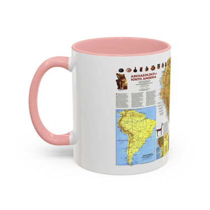 South America - Archaeology (1982) (Map) Accent Coffee Mug