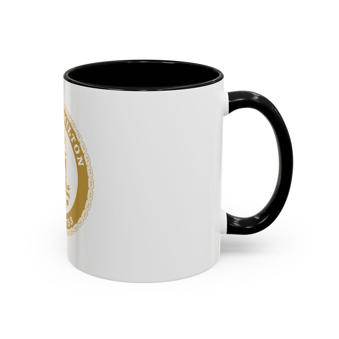USCGC Hamilton WMSL 753 GOLD (U.S. Coast Guard) Accent Coffee Mug