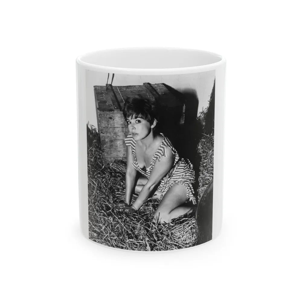 Janet Munro #15 (Vintage Female Icon) White Coffee Mug-11oz-Go Mug Yourself