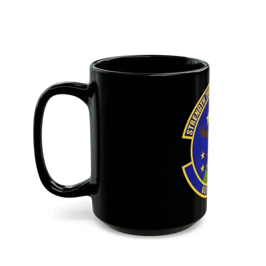 603d Air Communications Squadron (U.S. Air Force) Black Coffee Mug - Go Mug Yourself