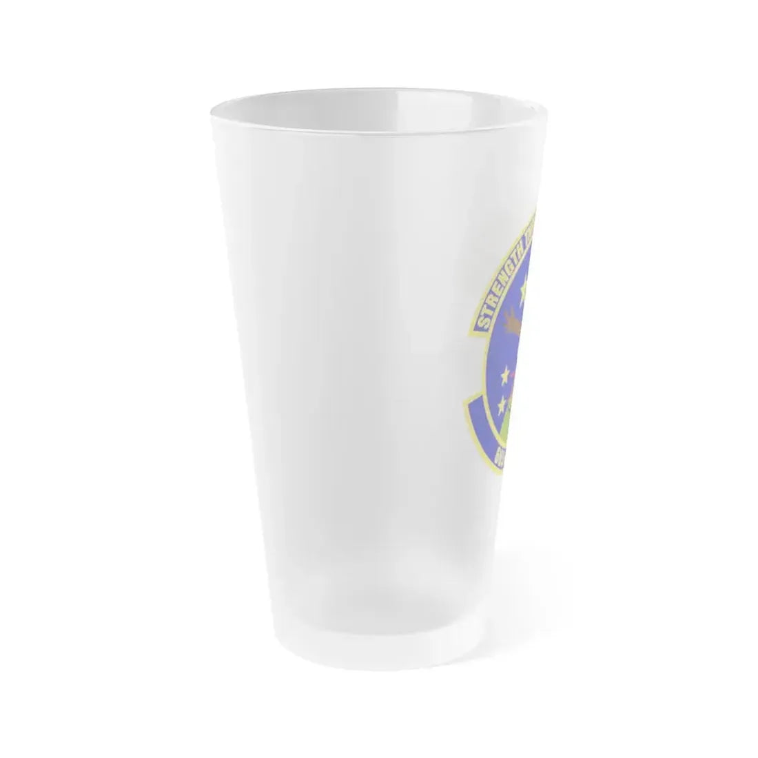 603d Air Communications Squadron (U.S. Air Force) Frosted Pint Glass 16oz - Go Mug Yourself