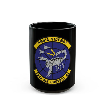 603d Air Control Squadron (U.S. Air Force) Black Coffee Mug-15oz-Go Mug Yourself