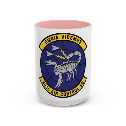 603d Air Control Squadron (U.S. Air Force) Accent Coffee Mug 15oz Pink - Go Mug Yourself