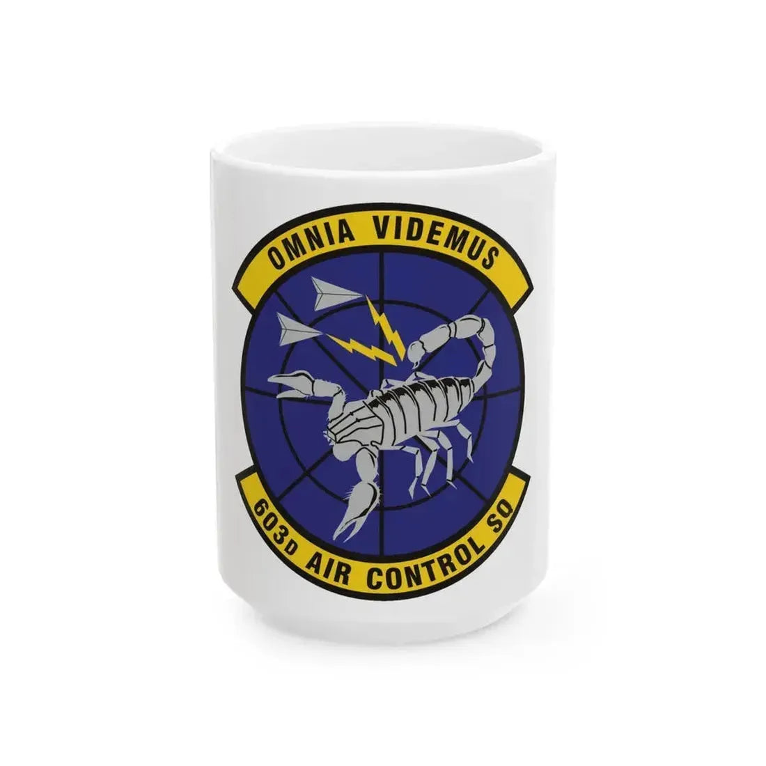 603d Air Control Squadron (U.S. Air Force) White Coffee Mug 15oz - Go Mug Yourself