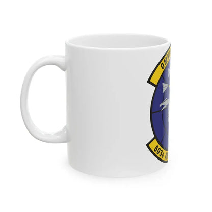 603d Air Control Squadron (U.S. Air Force) White Coffee Mug - Go Mug Yourself