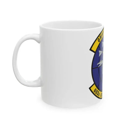 603d Air Control Squadron (U.S. Air Force) White Coffee Mug - Go Mug Yourself