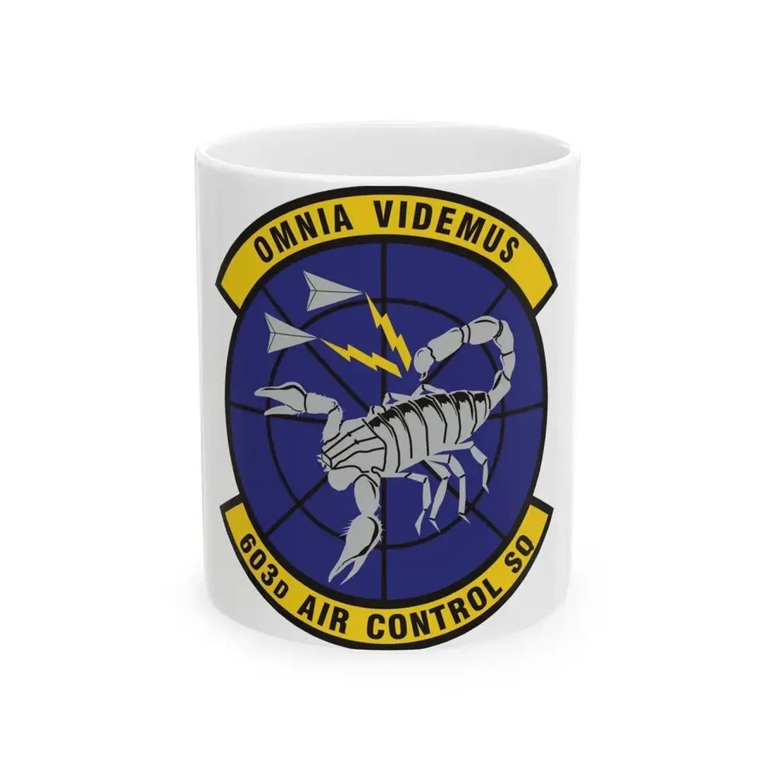 603d Air Control Squadron (U.S. Air Force) White Coffee Mug - Go Mug Yourself