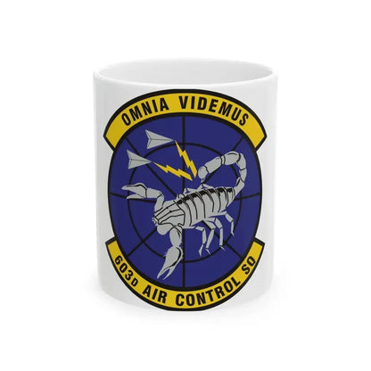 603d Air Control Squadron (U.S. Air Force) White Coffee Mug - Go Mug Yourself