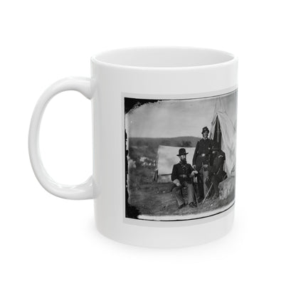 Antietam, Md. Col. John S. Crocker, Lt. Col. Benjamin C. Butler, And Adjutant Of 93d New York Volunteers (U.S. Civil War) White Coffee Mug