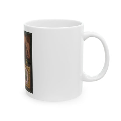 Ulysses S. Grant Of General Staff Regular Army Infantry Regiment; Dried Flowers In Frame On Left (U.S. Civil War) White Coffee Mug