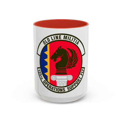 135th Operations Support Flight (U.S. Air Force) Accent Coffee Mug