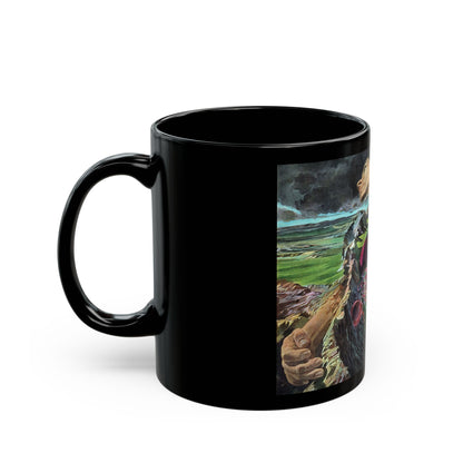 Down a Long Canal, Life magazine, December 7, 1962 - Black Coffee Mug-Go Mug Yourself