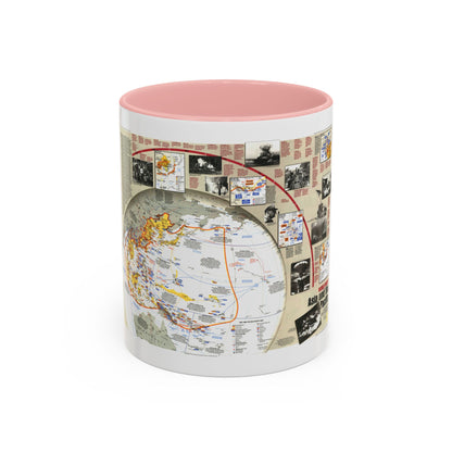 World War II- Asia and the Pacific (1991) (Map) Accent Coffee Mug