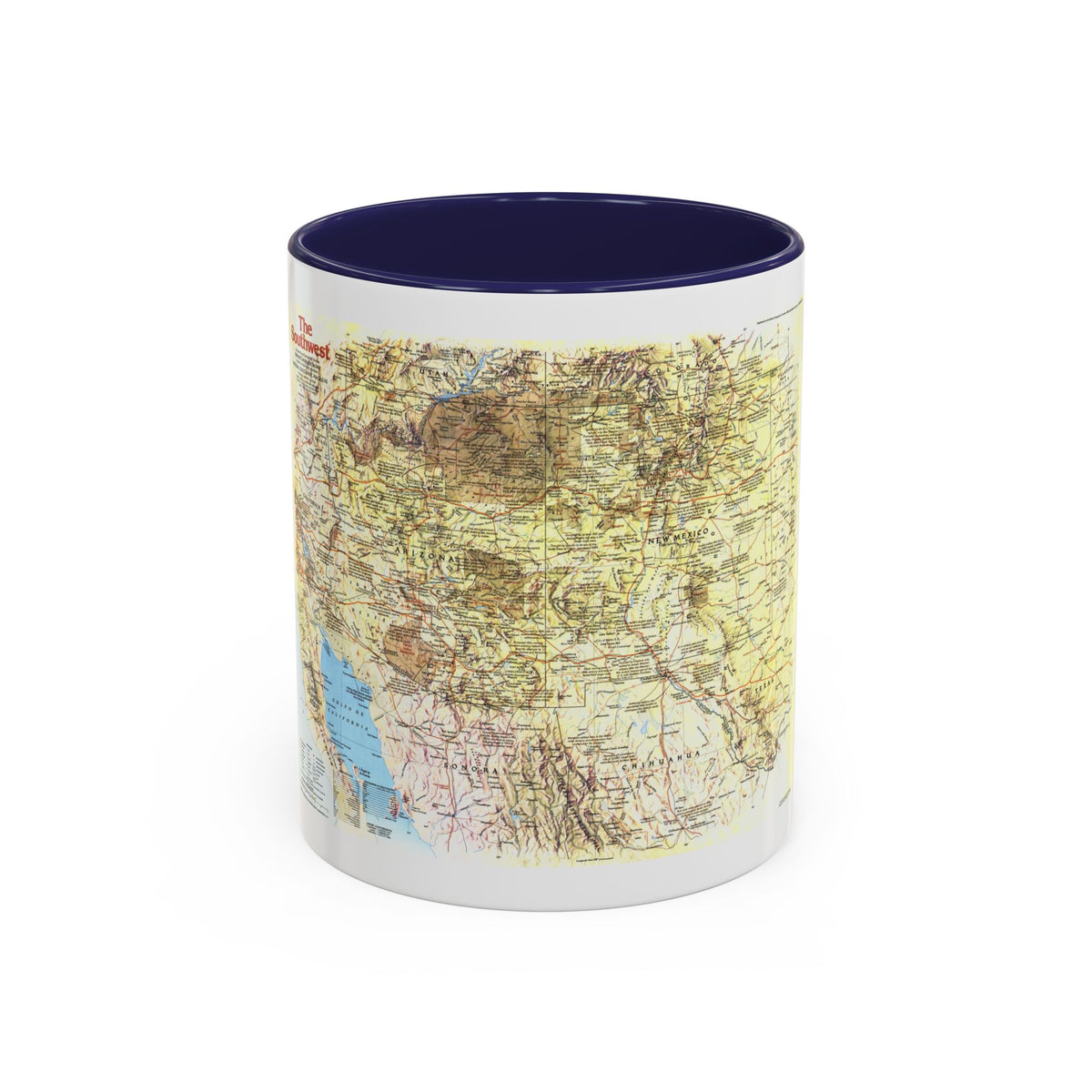 USA - Southwest 1 (1982) (Map) Accent Coffee Mug