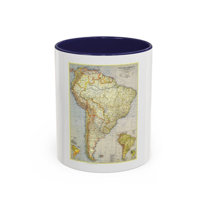 South America (1937) (Map) Accent Coffee Mug