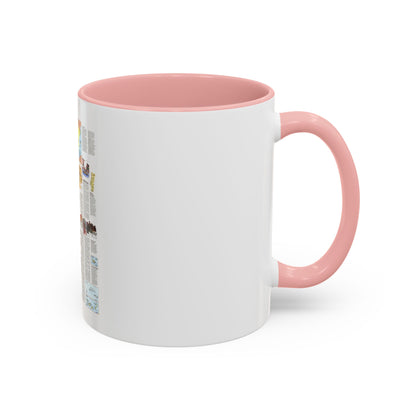 Spain and Portugal - A Traveller's Map 2 (1984) (Map) Accent Coffee Mug