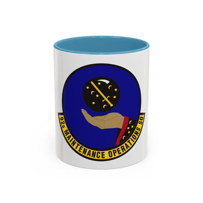 92 Maintenance Operations Squadron AMC (U.S. Air Force) Accent Coffee Mug