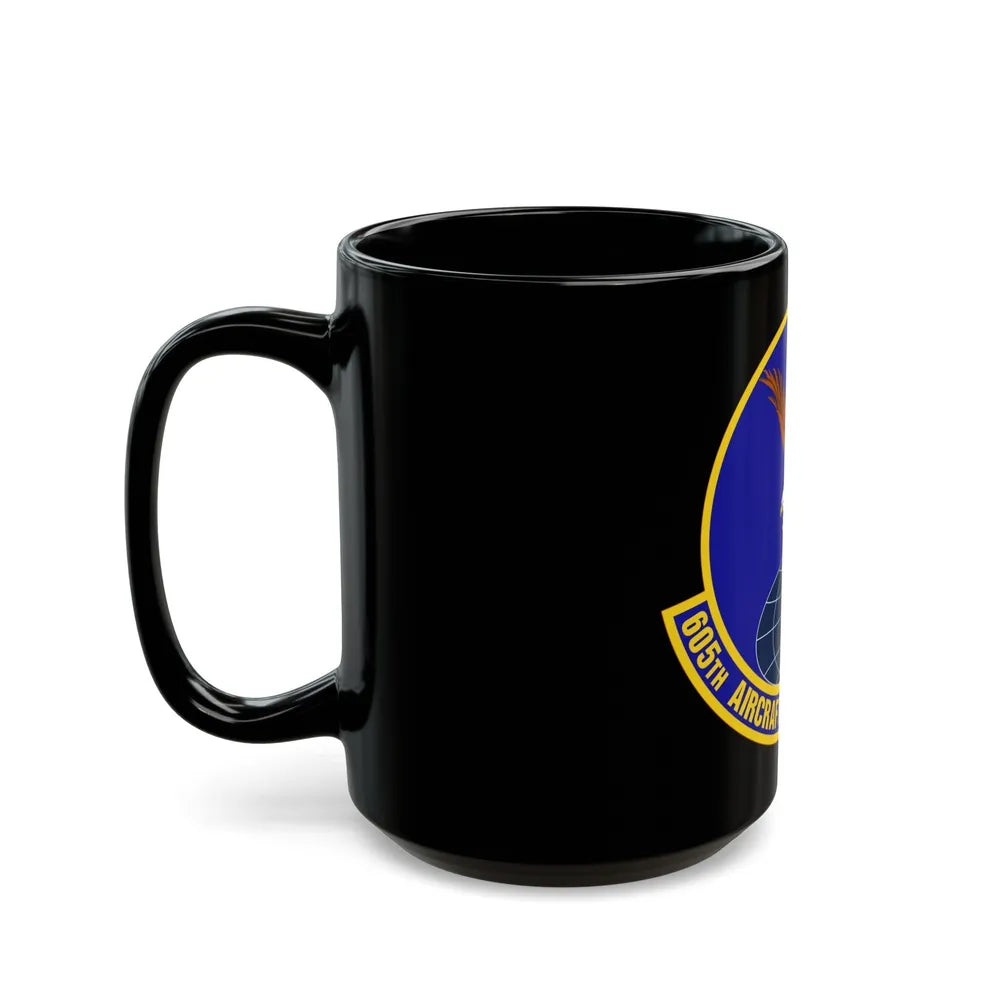 605 Aircraft Maintenance Squadron AMC (U.S. Air Force) Black Coffee Mug-Go Mug Yourself