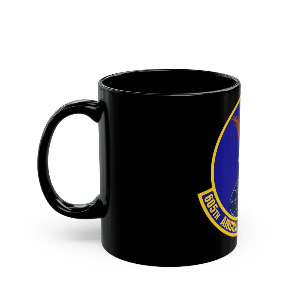 605 Aircraft Maintenance Squadron AMC (U.S. Air Force) Black Coffee Mug-Go Mug Yourself