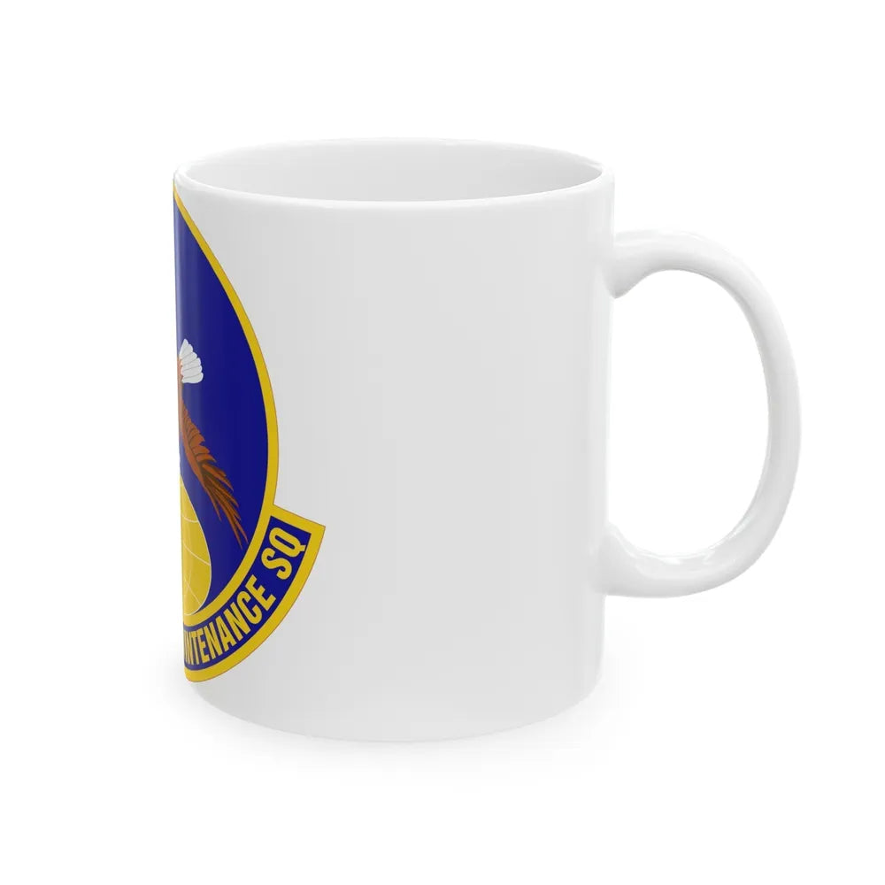 605 Aircraft Maintenance Squadron AMC (U.S. Air Force) White Coffee Mug-Go Mug Yourself