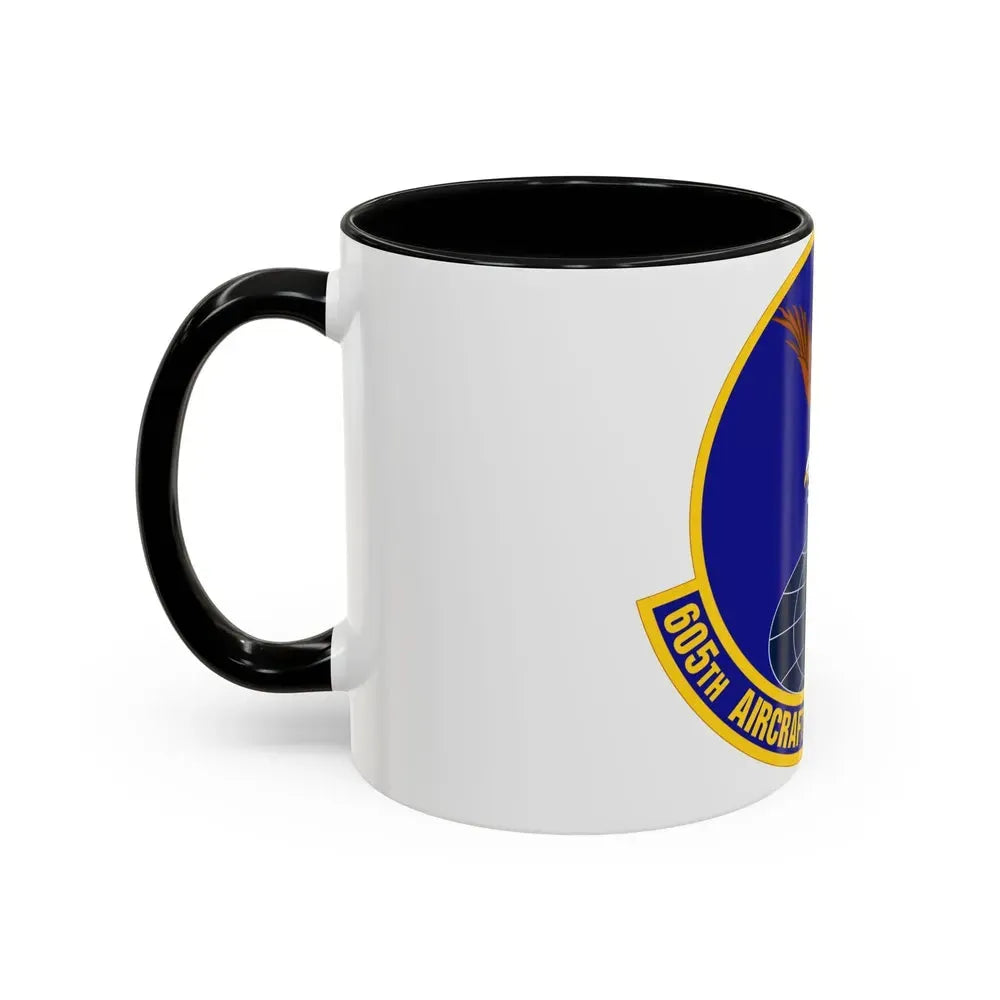 605 Aircraft Maintenance Squadron AMC (U.S. Air Force) Accent Coffee Mug - Go Mug Yourself
