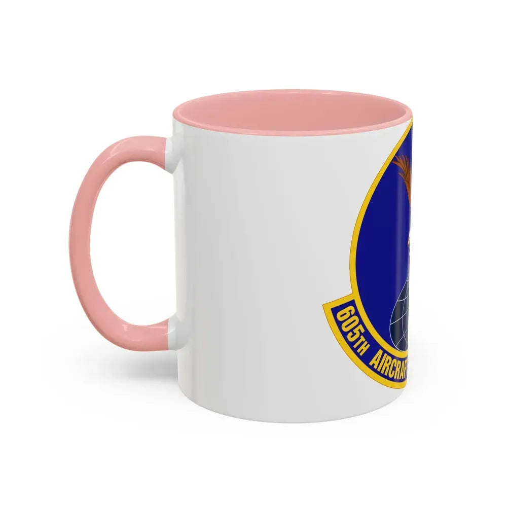 605 Aircraft Maintenance Squadron AMC (U.S. Air Force) Accent Coffee Mug - Go Mug Yourself