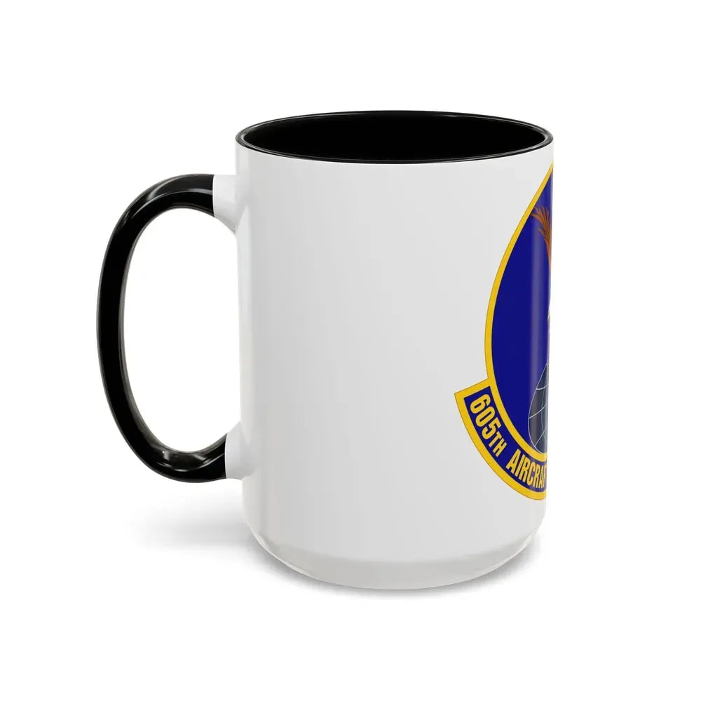 605 Aircraft Maintenance Squadron AMC (U.S. Air Force) Accent Coffee Mug - Go Mug Yourself