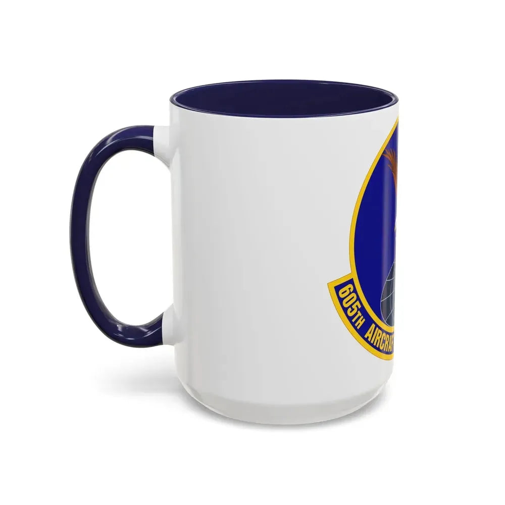 605 Aircraft Maintenance Squadron AMC (U.S. Air Force) Accent Coffee Mug - Go Mug Yourself