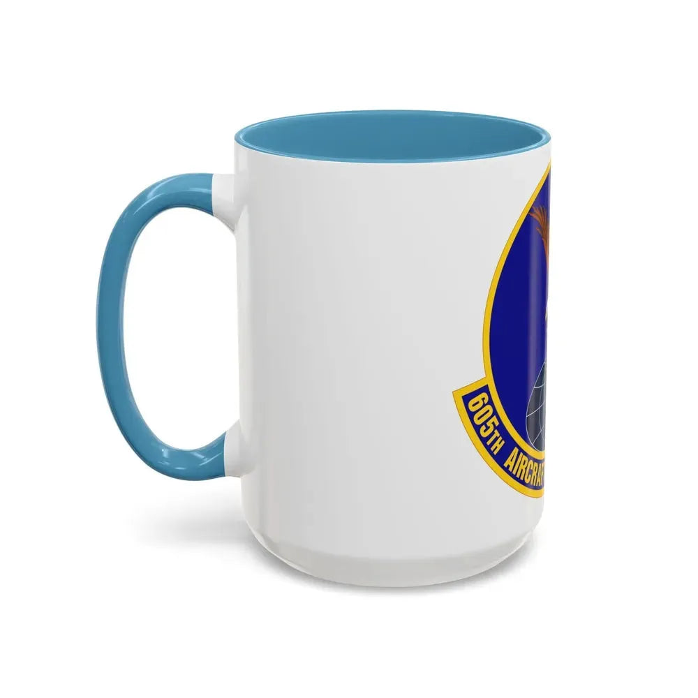 605 Aircraft Maintenance Squadron AMC (U.S. Air Force) Accent Coffee Mug - Go Mug Yourself